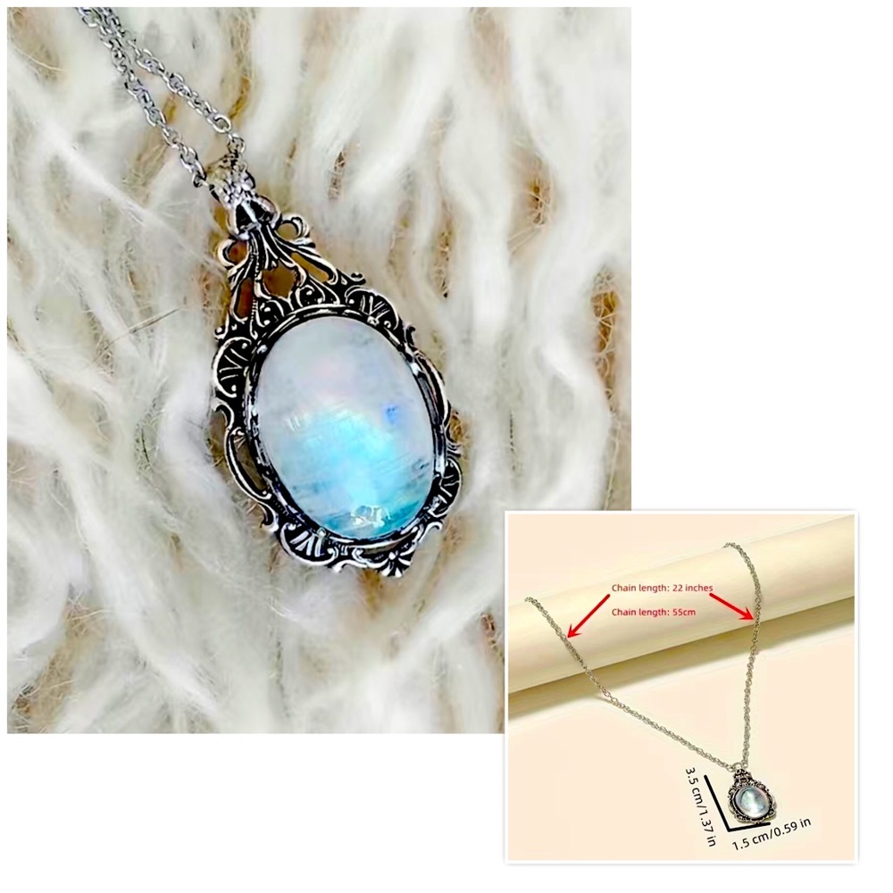 MOON STONE WITH SILVER